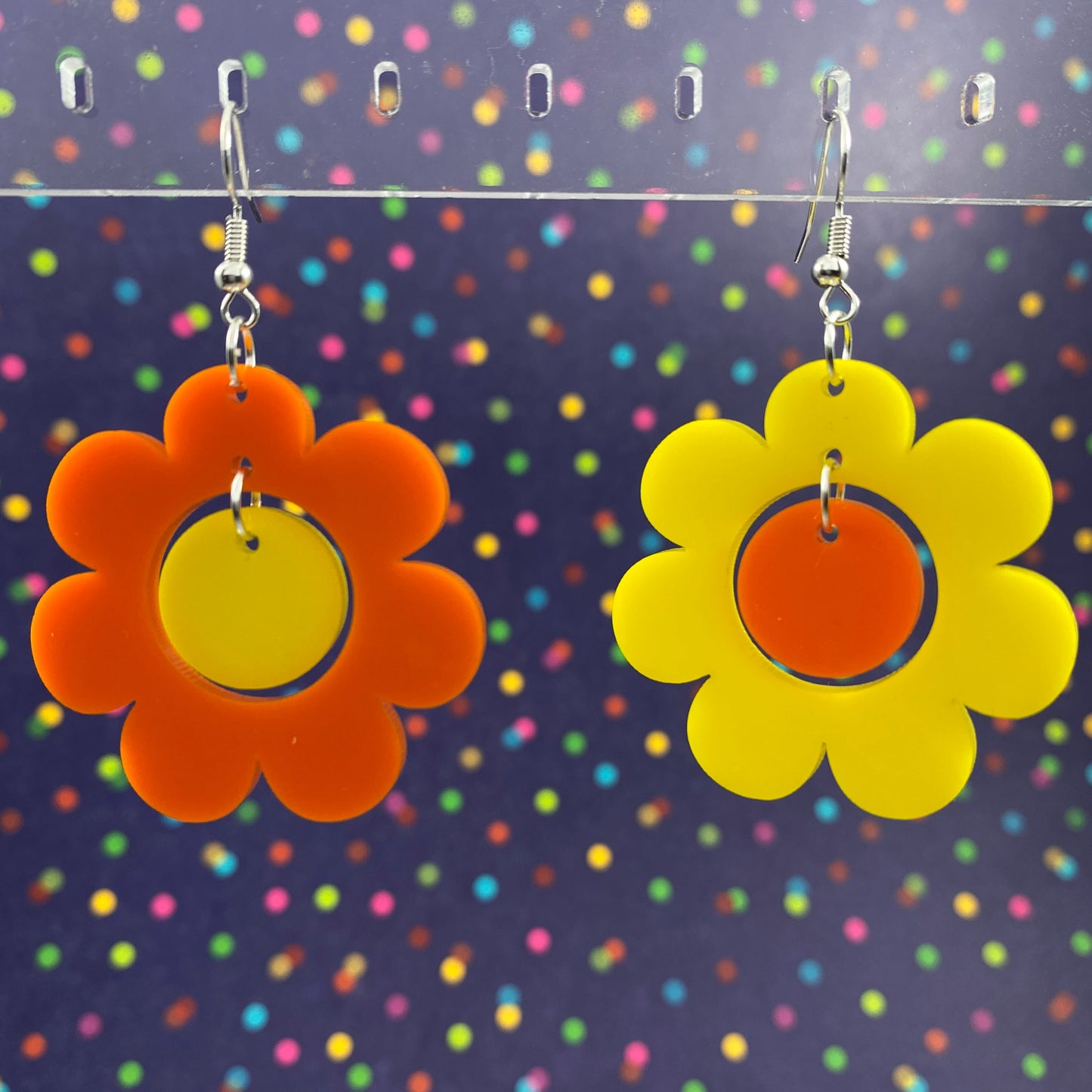 Crazy Daisy Dangle Earrings