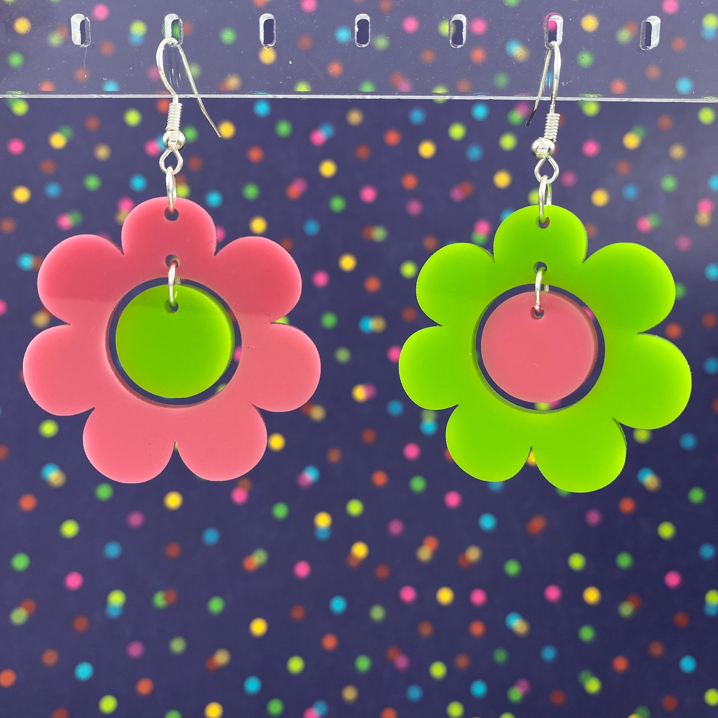 Crazy Daisy Dangle Earrings