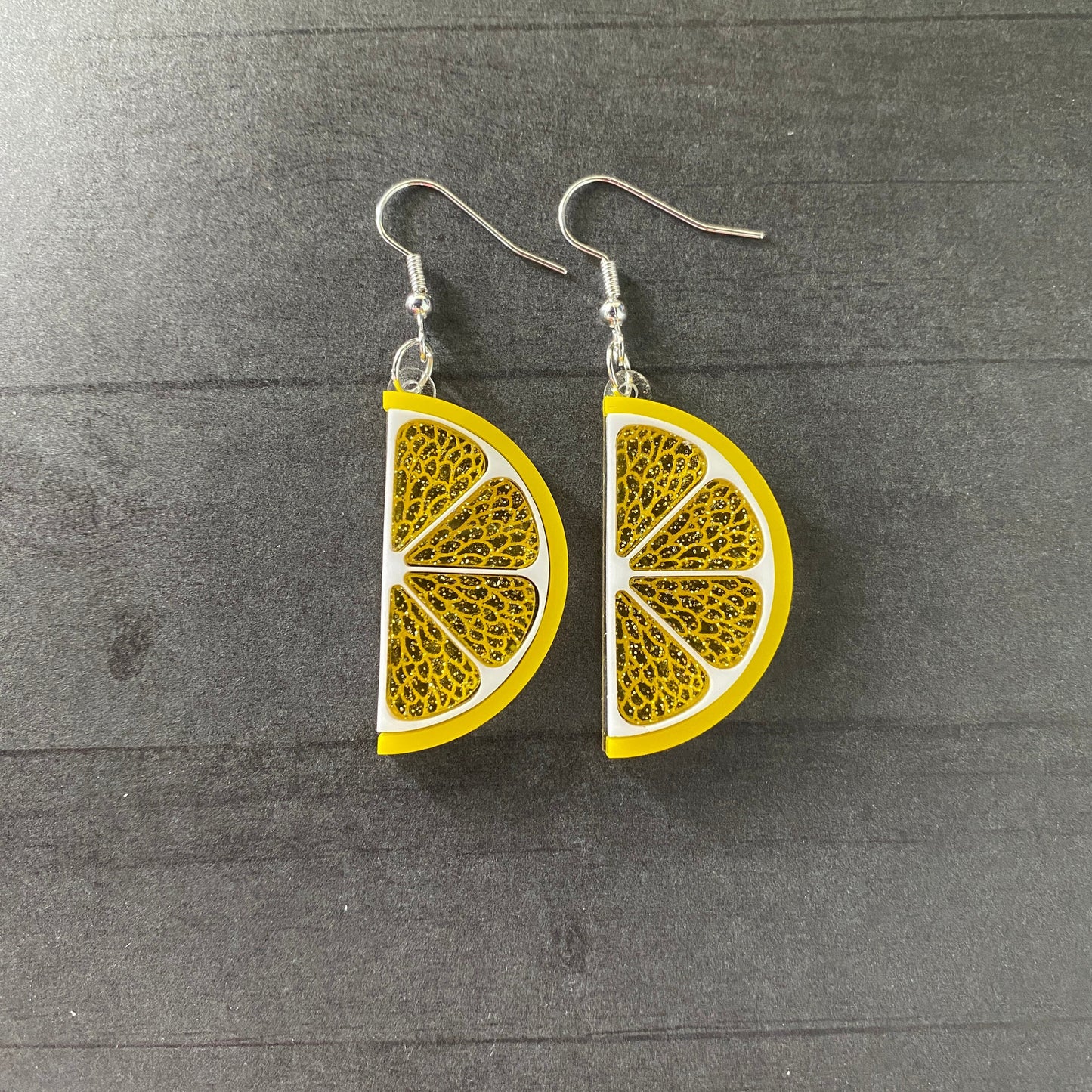 Half Citrus Slice Dangle Earrings