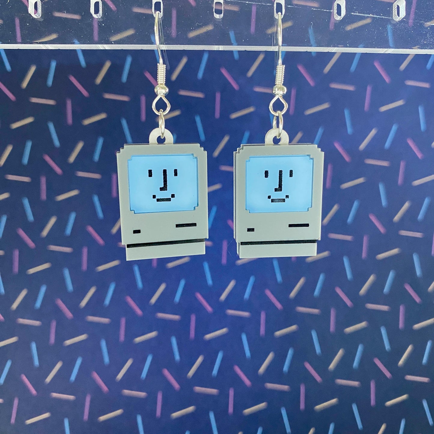 Happy Mac Dangle Earrings