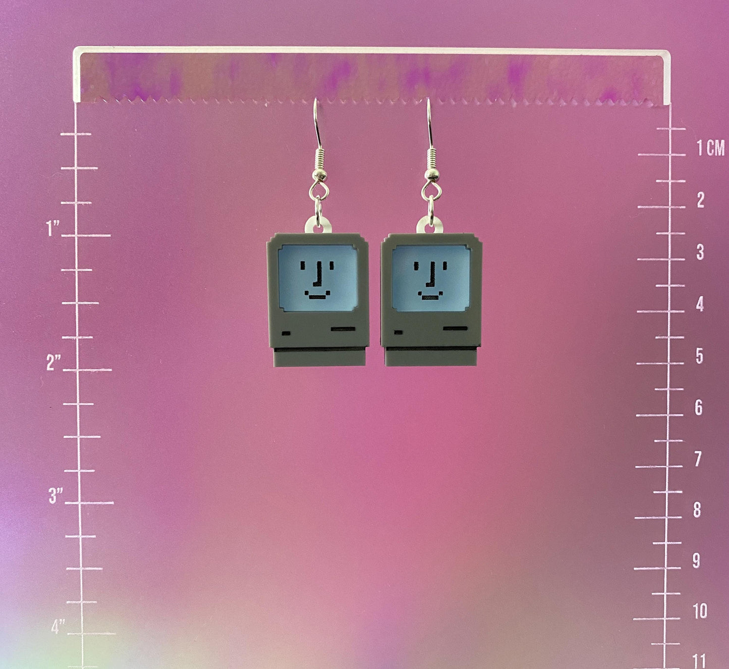Happy Mac Dangle Earrings