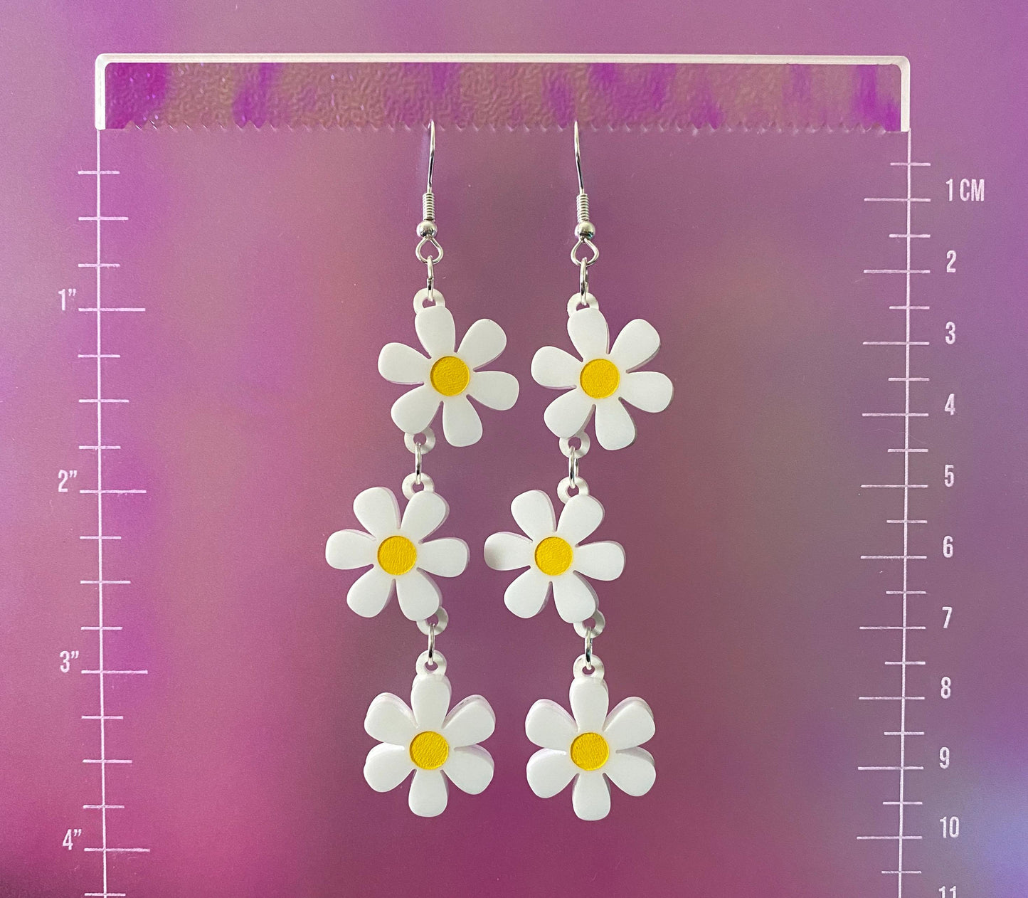 Daisy Chain Dangle Earrings