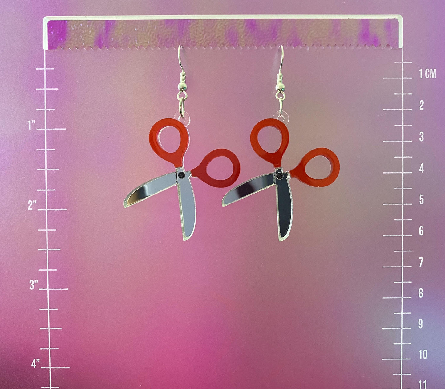 Scissor Emoji Dangle Earrings
