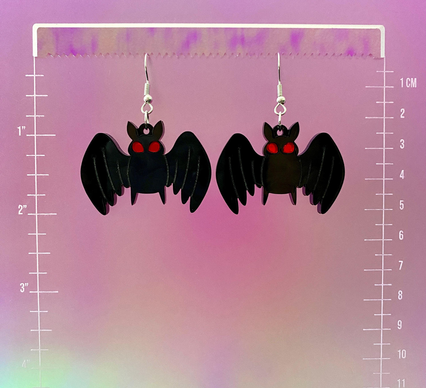 Mothman Dangle Earrings
