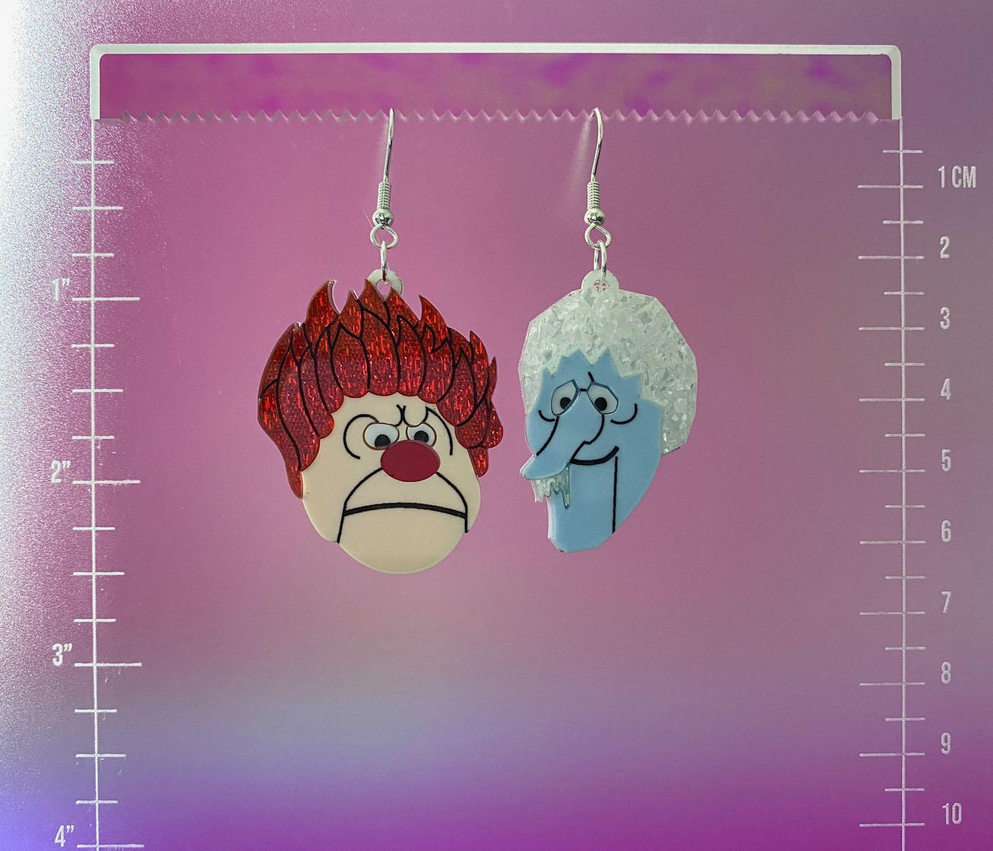 Heat Miser Snow Miser Dangle Earrings