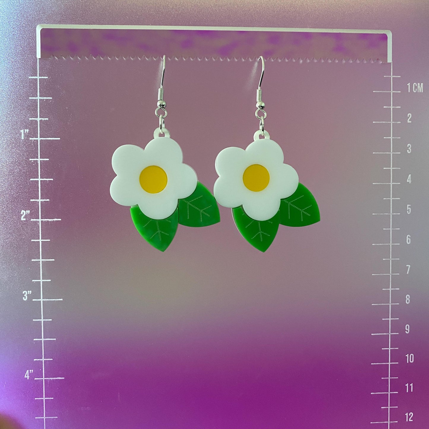 Pretty Flower Dangle Earrings
