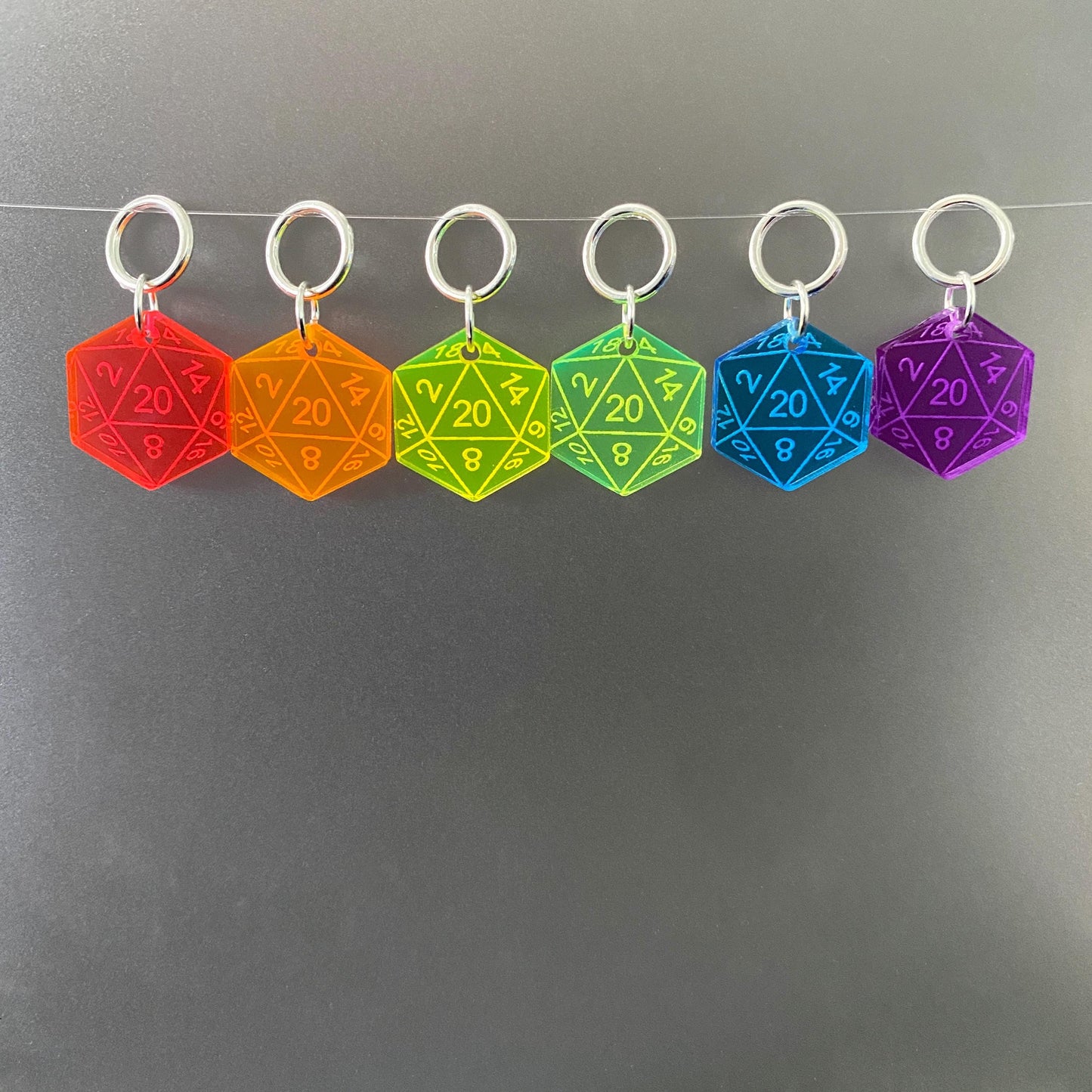D20 Stitch Markers