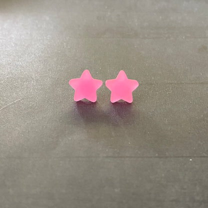 Glow In the Dark Star Stud Earrings