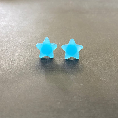 Glow In the Dark Star Stud Earrings