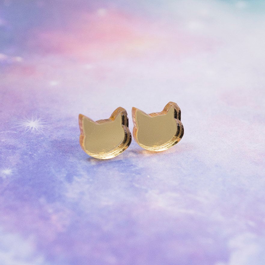 Cat Stud Earrings