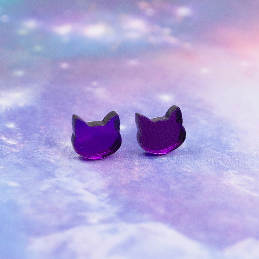Cat Stud Earrings