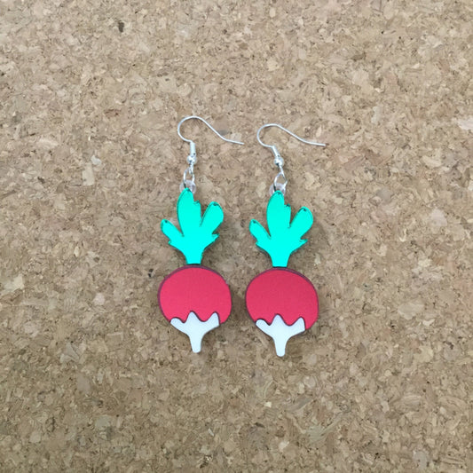 Radish Dangle Earrings