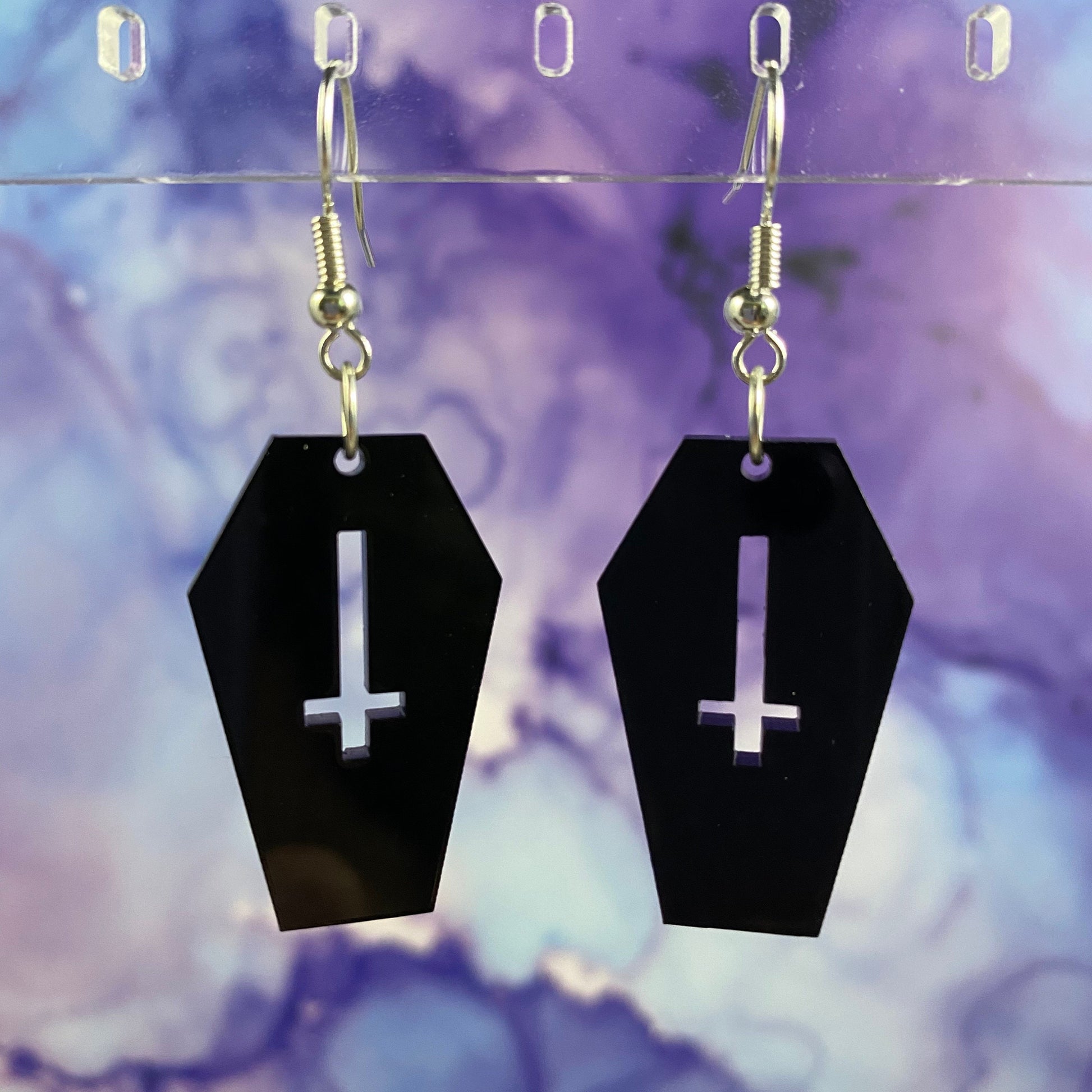 Coffin Dangle Earrings