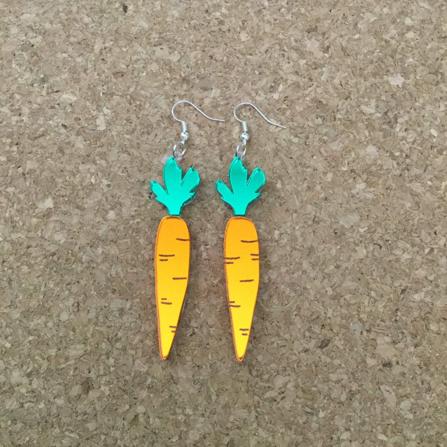 Carrot Dangle Earrings
