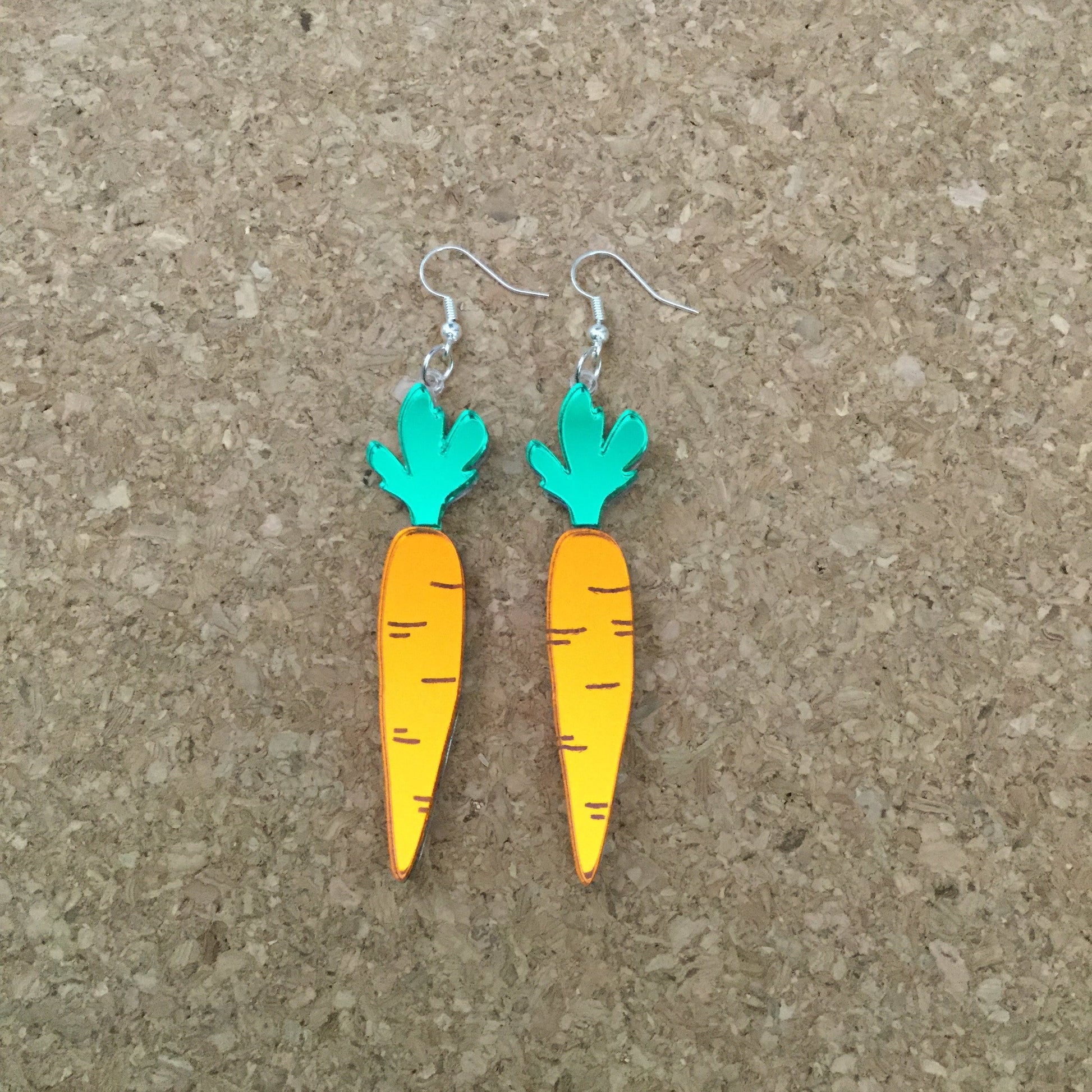 Carrot Dangle Earrings
