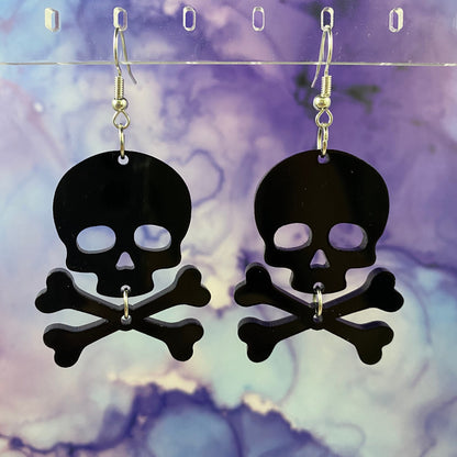 Skull / Crossbones Dangle Earrings