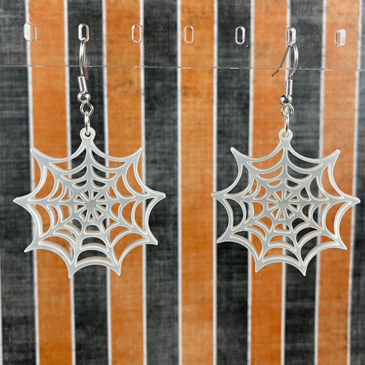 Full Spider Web Dangle Earrings