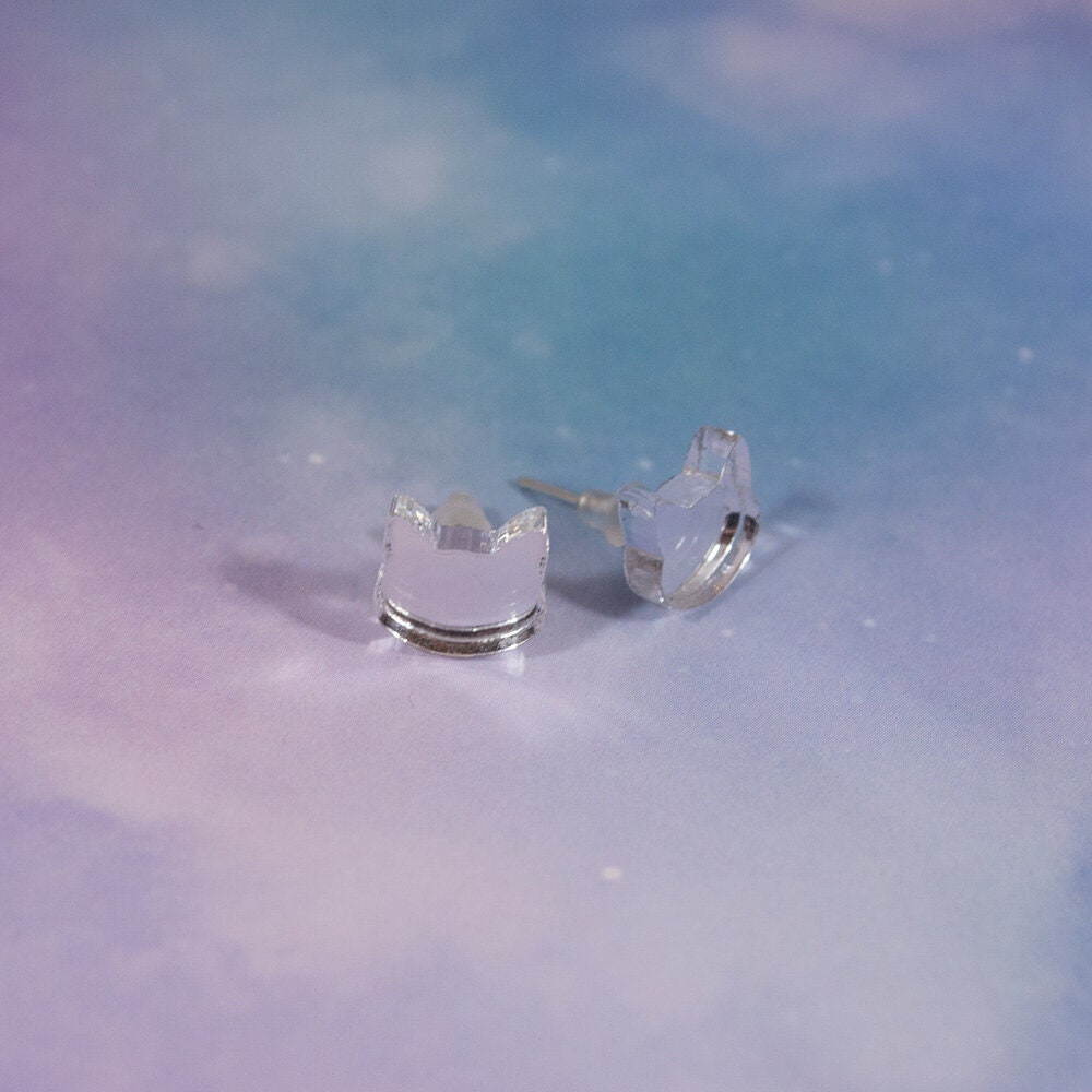 Cat Stud Earrings