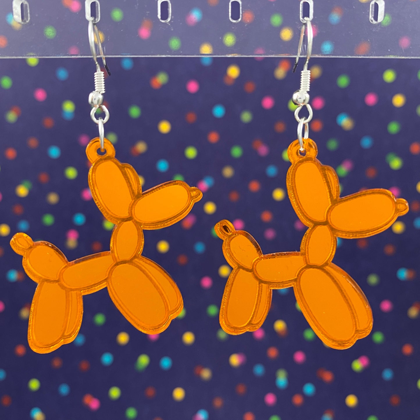 Balloon Dog Dangle Earrings