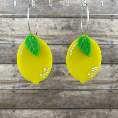 Fruit Hoops Dangle Earrings