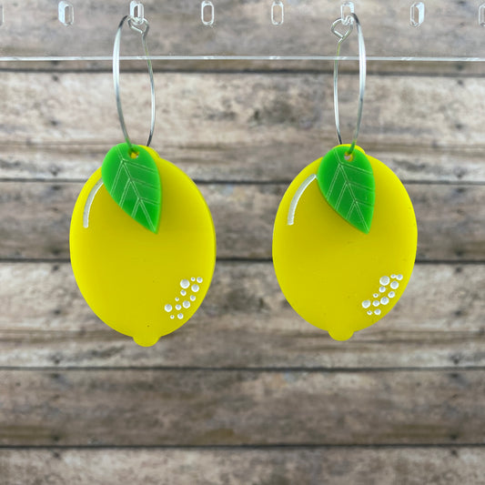 Fruit Hoops Dangle Earrings