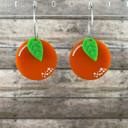 Fruit Hoops Dangle Earrings