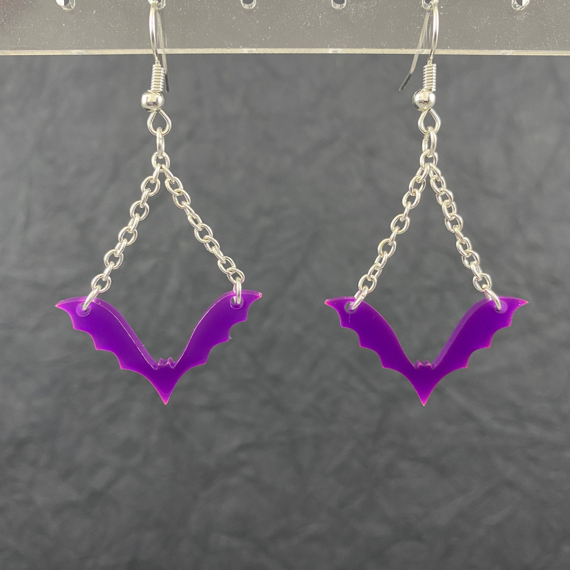 Hanging Bat Earrings