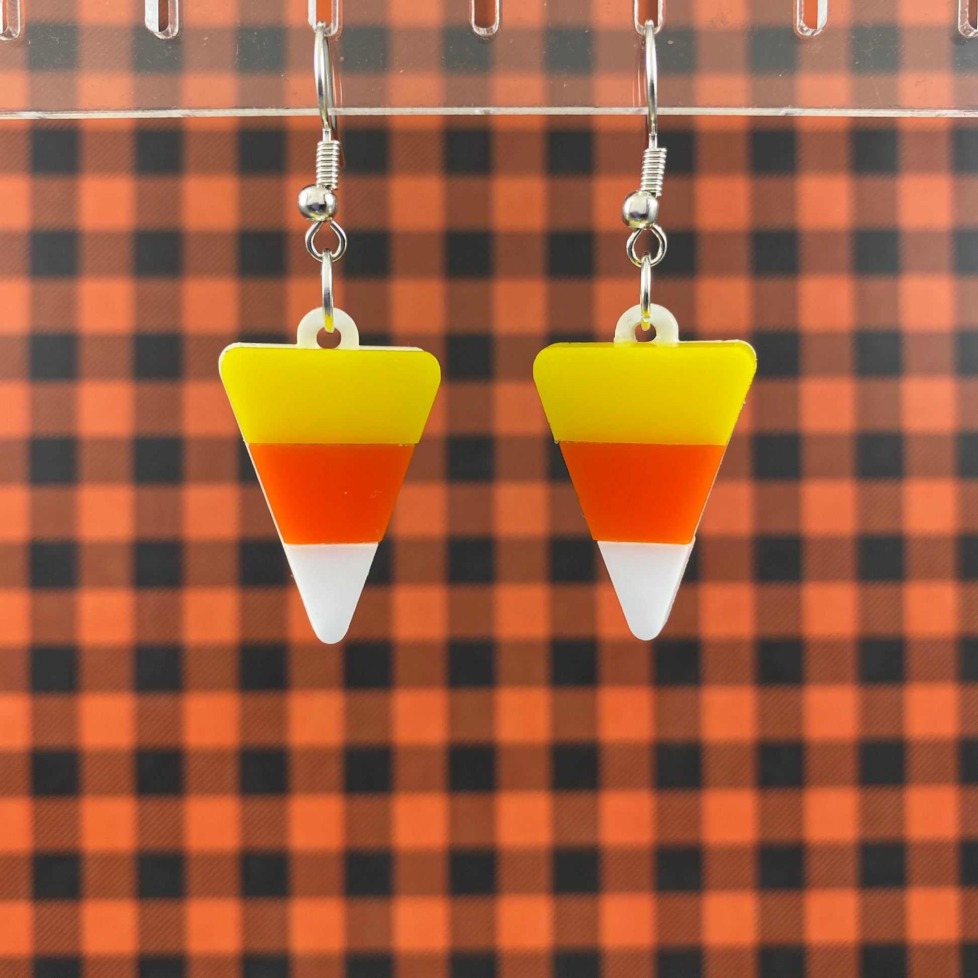 Candy Corn Dangle Earrings