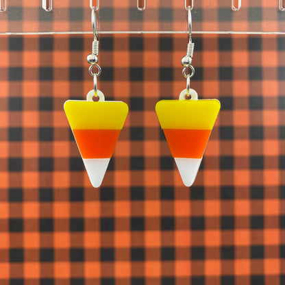 Candy Corn Dangle Earrings
