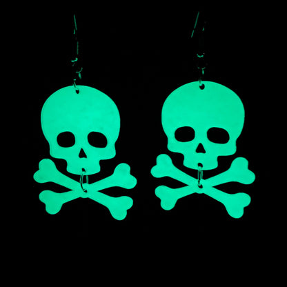 Skull / Crossbones Dangle Earrings