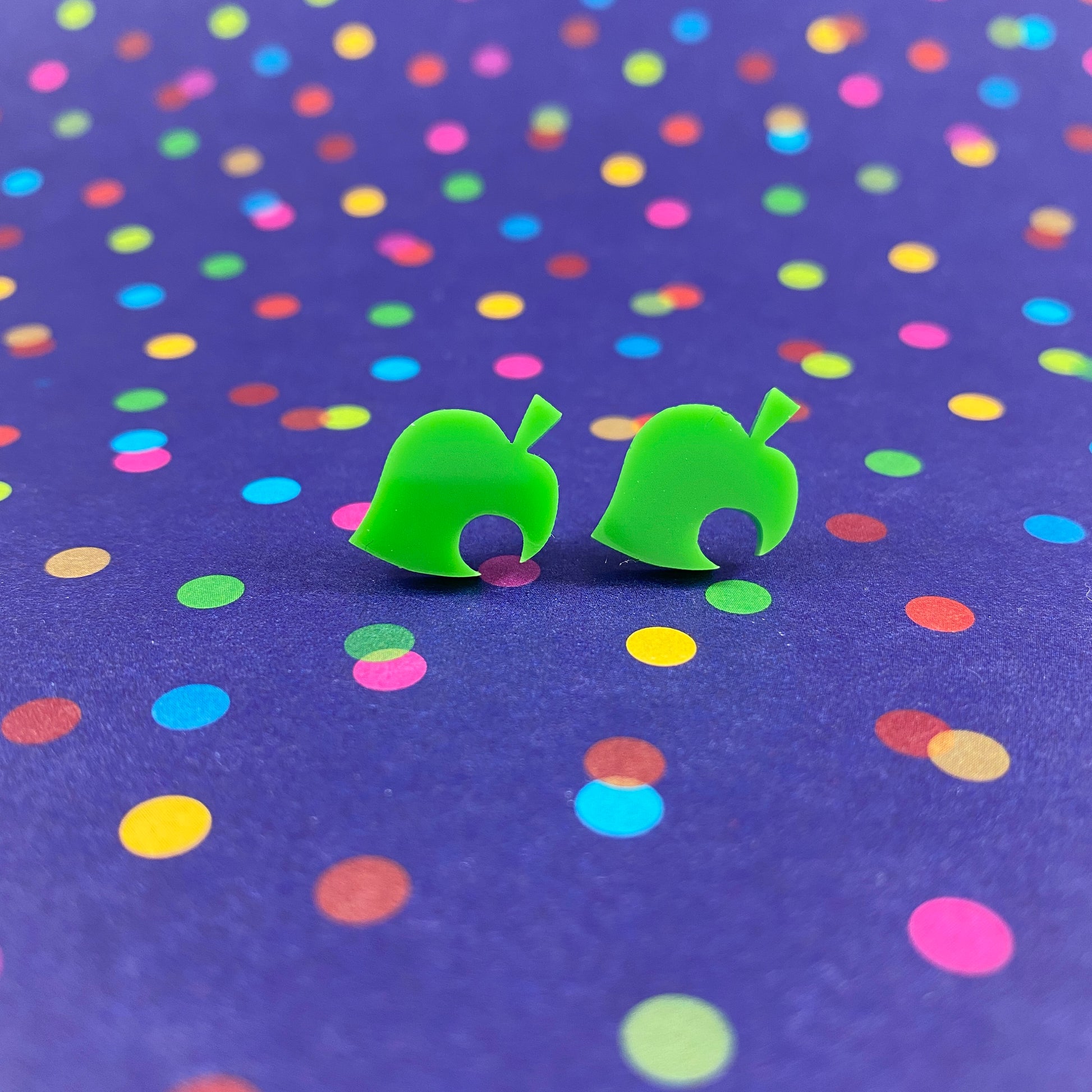 Furniture Leaf Stud Earrings