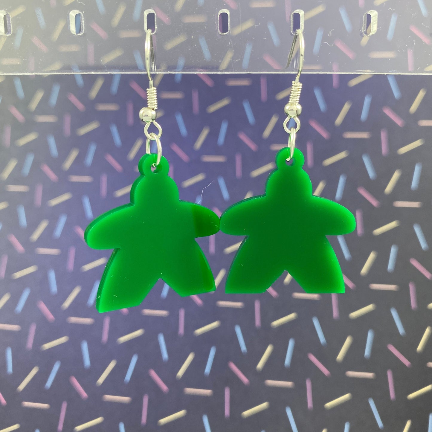 Meeple Dangle Earrings