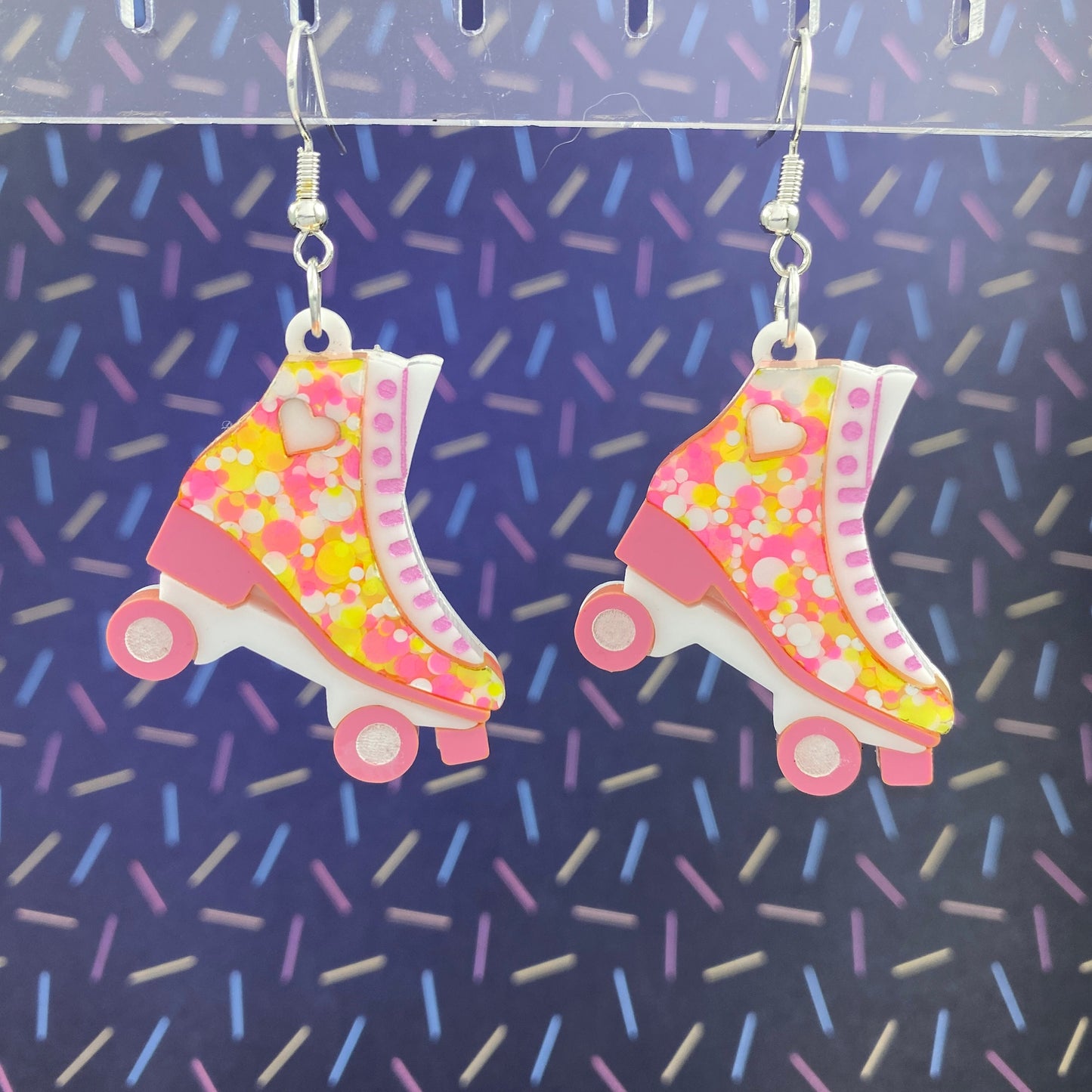 Roller Skate Dangle Earrings