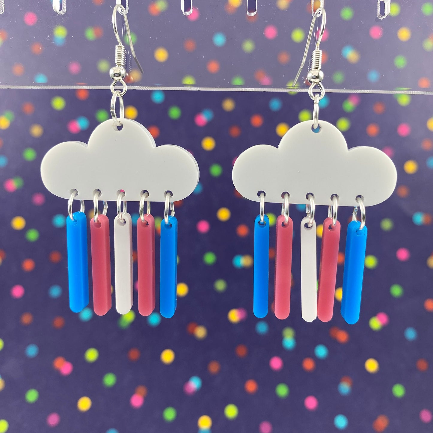 LGBTQ+ Flag Dangle Earrings