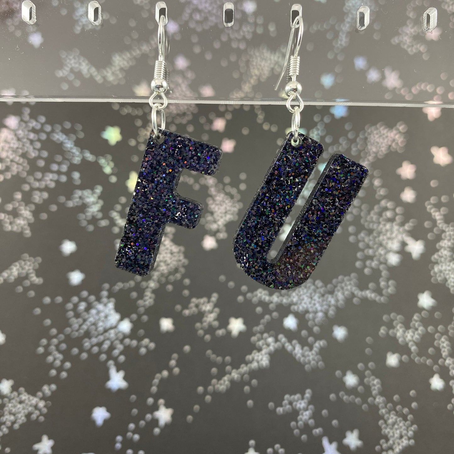 F U Dangle Earrings