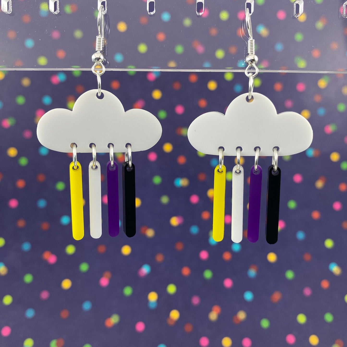 LGBTQ+ Flag Dangle Earrings
