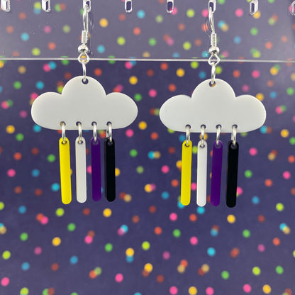 LGBTQ+ Flag Dangle Earrings