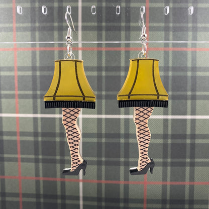 Leg Lamp Dangle Earrings