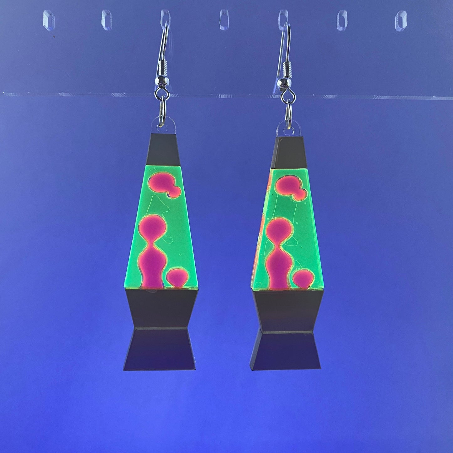 Lava Lamp Dangle Earrings