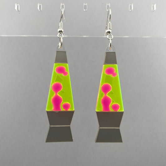 Lava Lamp Dangle Earrings