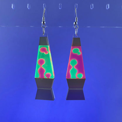 Lava Lamp Dangle Earrings