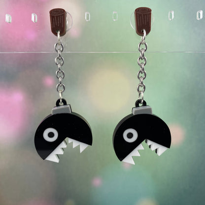 Chain Chomp Dangle Earrings