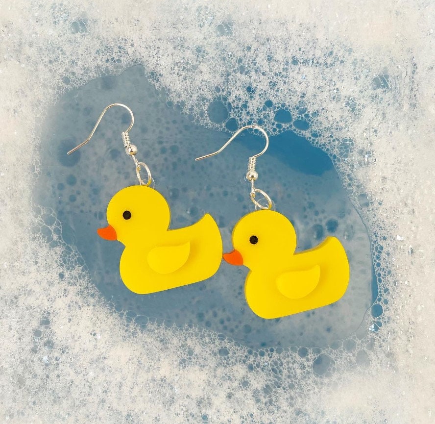 Rubber Ducky Dangle Earrings