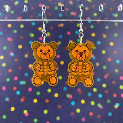 X-Ray Gummy Bear Dangle Earrings