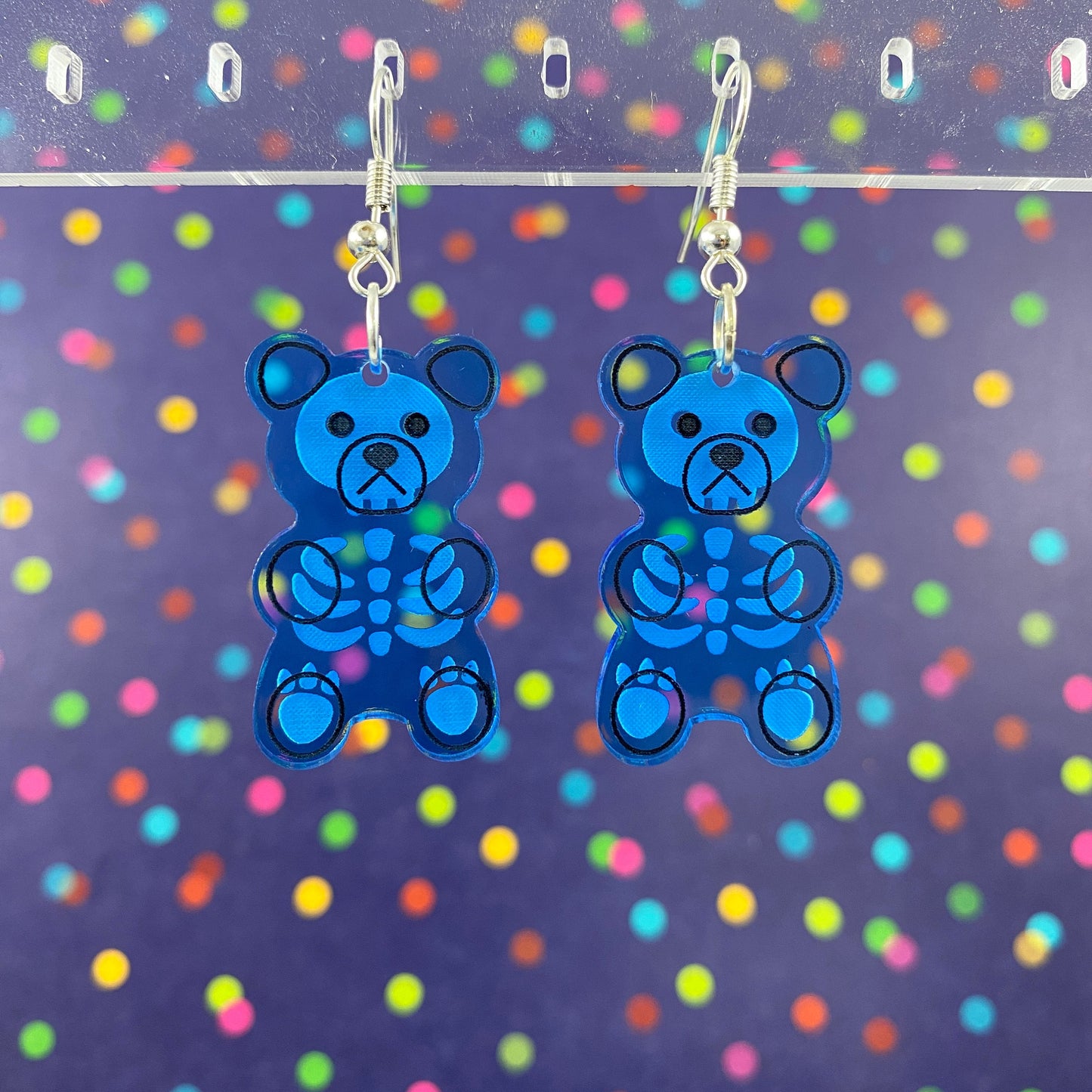 X-Ray Gummy Bear Dangle Earrings