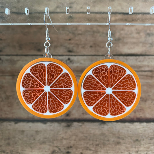 Citrus Slice Dangle Earrings