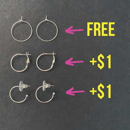 Fruit Hoops Dangle Earrings