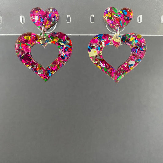 Heart Dangle Earrings