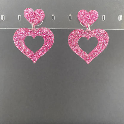 Heart Dangle Earrings