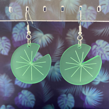 Lily Pad Dangle Earrings